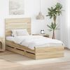 vidaXL Bed Frame with Drawer Sonoma Oak 90 x 190 cm Engineer Wood