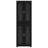 vidaXL Highboard FLORIN Black 60 x 35 x 182 cm Engineered Wood