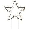 vidaXL Christmas Light Decorations with Spikes 3 pcs Star 50 LEDs 29 cm