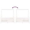 vidaXL Kids Bed Frame White 70x140 cm Solid Wood Pine