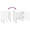 vidaXL Bedside Cabinets 2 pcs White 40x30x50 cm Engineered Wood