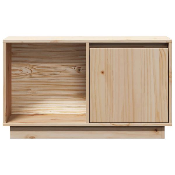 vidaXL TV Cabinet 74x35x44 cm Solid Wood Pine