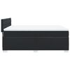 vidaXL Box Spring Bed with Mattress Black 140x190 cm Faux Leather