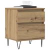 vidaXL Bedside Cabinet Artisan Oak 40x35x50 cm Engineered Wood