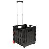 vidaXL Cart Manual Black and Red 35 x 39 x 92 cm PP and Elastomer