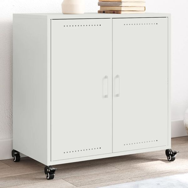 vidaXL Sideboard White 68x39x72 cm Steel