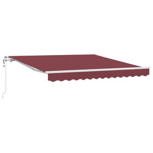 vidaXL Automatic Retractable Awning Burgundy 300x250 cm