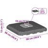 vidaXL Cantilever Umbrella Base Black 98 x 98 x 98 cm