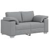 vidaXL Sofa 3 pcs Light Grey Fabric