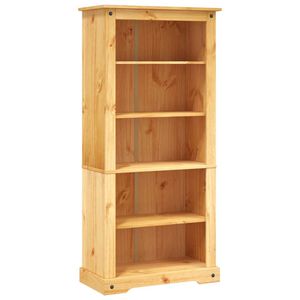 vidaXL 5-Tier Bookcase Mexican Pine Corona Range 80x40x170 cm