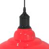 vidaXL Pendant Lamp Height Adjustable E27 Gloss Red Ø 31 cm Metal