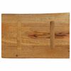 vidaXL Table Top 70x40x2.5 cm Live Edge Solid Wood Mango