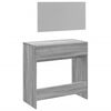 vidaXL Dressing Table with Mirror Grey Sonoma 80x39x80 cm