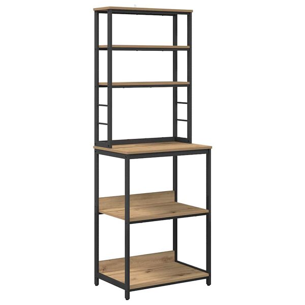 vidaXL Kitchen Shelf Artisan Oak 60 x 40 x 168 cm Engineered Wood