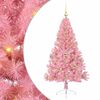 vidaXL Artificial Pre-lit Christmas Tree with 150 LEDs Pink 150 cm PVC