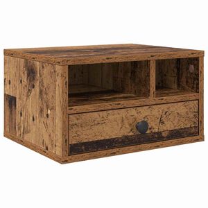 vidaXL Printer Stand Old Wood 40 x 32 x 24 cm Engineered Wood