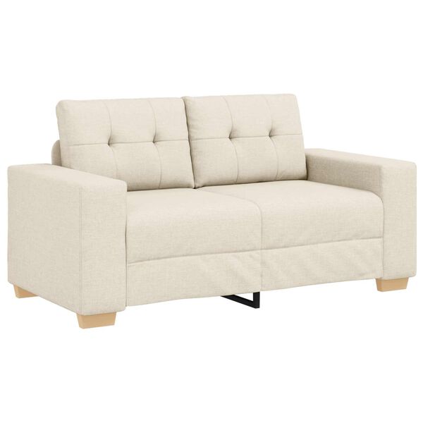 vidaXL Sofa 2 pcs Beige Linen