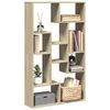 vidaXL Bookcase Sonoma Oak 72x20x120.5 cm Engineered Wood