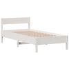 vidaXL Bed Frame without Mattress White 100x200 cm Solid Wood Pine
