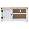 vidaXL TV Cabinet Corona White 100 x 40 x 52 cm Solid Pine Wood