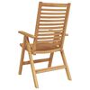 vidaXL Garden Chair 6 pcs Brown 52 x 64.5 x 108 cm Solid teak wood