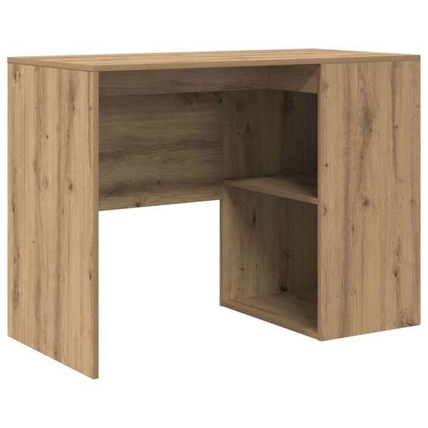 vidaXL Desk with Shelf Artisan Oak 102 x 50 x 75 cm Engineered Wood