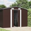 vidaXL Garden Shed Brown 257x779x181 cm Galvanised steel