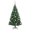 vidaXL Artificial Christmas Tree with 300 LEDs with Stand Green 180 cm
