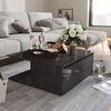 vidaXL Coffee Table High Gloss Grey 80x80x31 cm Engineered Wood