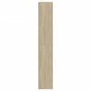 vidaXL Shoe Cabinet Sonoma Oak 60x21x125.5 cm Engineered Wood
