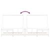 vidaXL Kids Bed Frame White 70x140 cm Solid Wood Pine