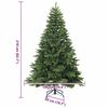 vidaXL Artificial Christmas Tree with 300 LEDs Green 210 cm PE and PVC
