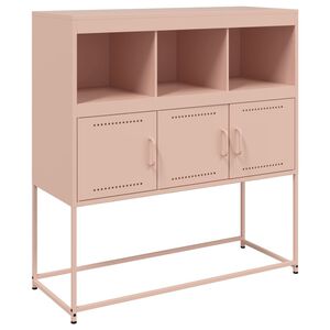 vidaXL Sideboard Pink 100.5x39x107 cm Steel