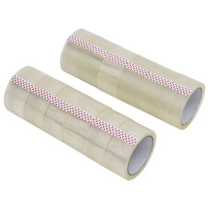 vidaXL Packaging Tape 12 pcs Transparent 48 mm x 66 m