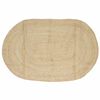 vidaXL Area Rug Natural and White 152 x 245 cm Jute