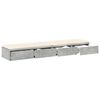 vidaXL Bed Drawers Concrete Grey 140 x 36.5 x 16.5 cm Engineered Wood