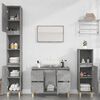 vidaXL 3 Piece Bathroom Furniture Set Concrete Grey Engineered Wood