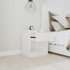 vidaXL Bedside Cabinets 2 pcs with Drawer High Gloss White