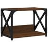 vidaXL Printer Stand 2-Tier Brown Oak 44x26x31,5 cm Engineered Wood