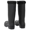 vidaXL Rian Boots with Removable Socks Black Size 45 PVC