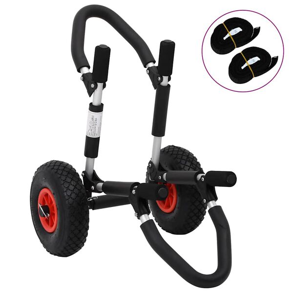 vidaXL SUP Trolley for Surfboard Foldable 45 kg Aluminium