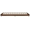 vidaXL Bed Frame without Mattress Brown Oak 100x200 cm Engineered Wood
