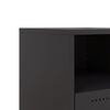 vidaXL Bedside Cabinets 2 pcs Black 36x39x43.5 cm Steel