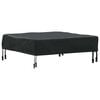 vidaXL Table Cover Plain Black 82 x 82 x 15 cm Fabric