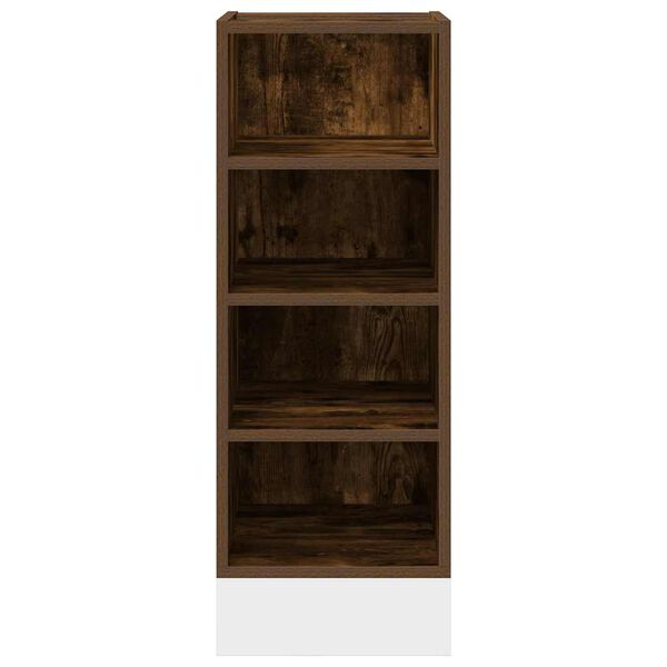 vidaXL Bottom Cabinet Riga Smoked Oak 30x44.5x81.5 cm Engineered Wood