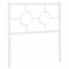 vidaXL Metal Headboard White 80 cm