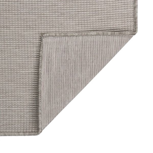 vidaXL Outdoor Flatweave Rug 80x150 cm Light Grey