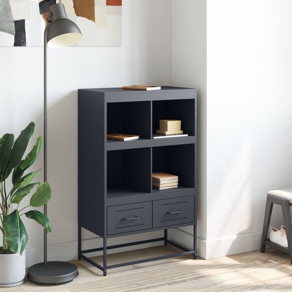 vidaXL Highboard Anthracite 68.5x39x111.5 cm Steel