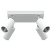 vidaXL Ceiling Spotlight with Spotlights White 26 x 26 x 16.5 cm Metal