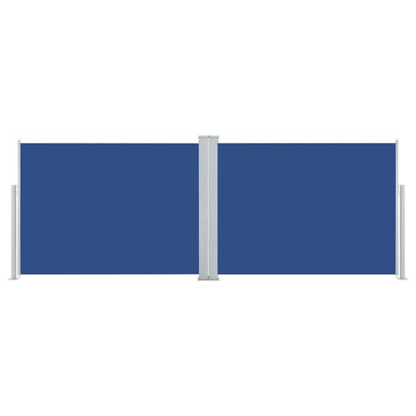 vidaXL Retractable Side Awning Blue 120x1000 cm